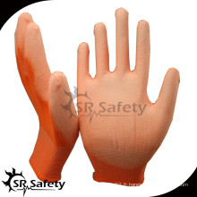 SRSAFETY gant de travail orange gant poli polyester / gants de travail